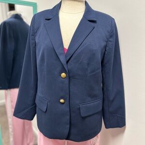 Appleseed's Classic Navy Blazer with Gold Buttons